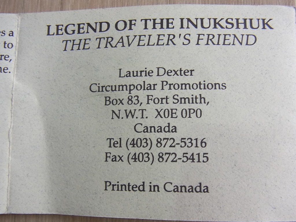 カナダ CANADA★LEGEND OF THE INUKSHUK / THE TRAVELLER'S FRIEND / ARCTIC LEGENDS イヌイット イヌクシュク 旅人の友★ペンダント_画像6