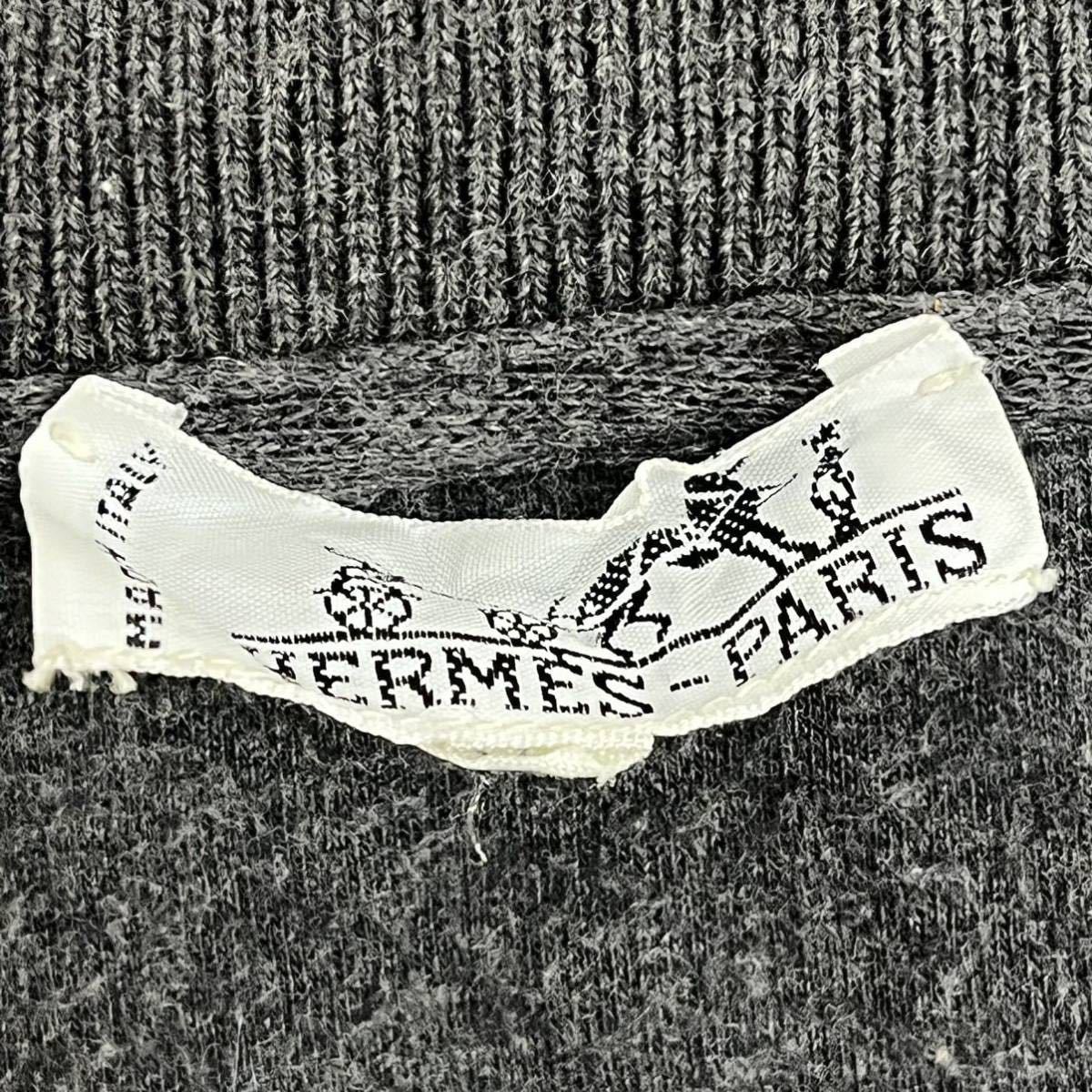 高級 保存袋付き HERMES エルメス コットン バックロゴ刺繍 ジップアップジャケット＆スウェットパンツ セットアップ レディース_画像6