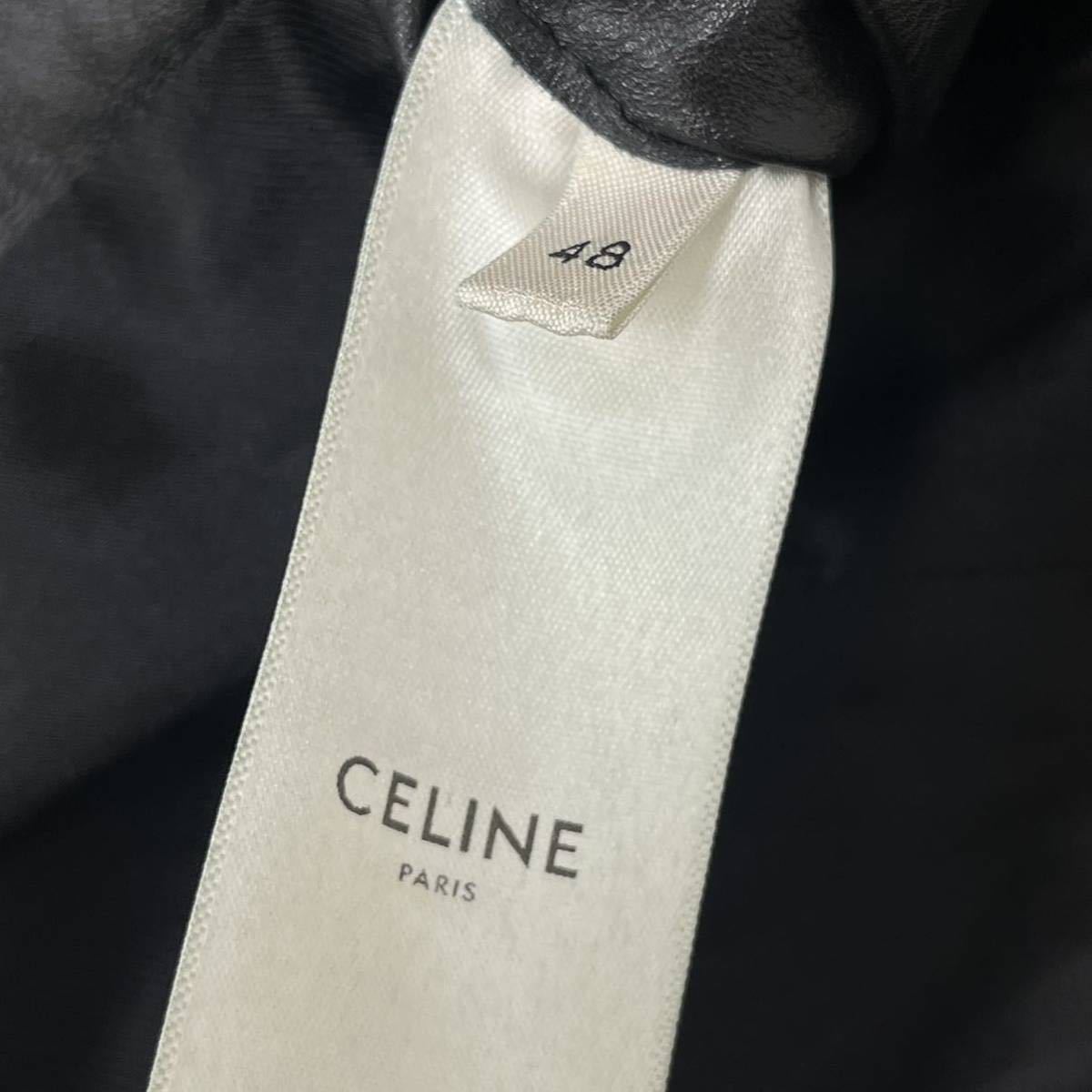 CELINE セリーヌ 19AW セリーヌバイエディスリマン カーフスキン ベイカー ダブルライダースジャケット メンズ 2E349599E_画像6