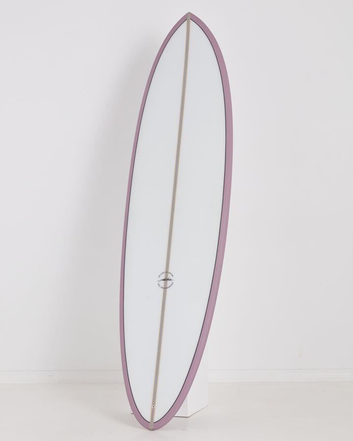 スーパーセール！新品！未使用！ALOHA EZ MID PU CLEAR 7’4” 49.97L ラベンダーシングル&スタビ　_画像5