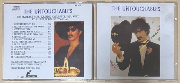 Frank Zappa The Untouchables LIVE IN THE USA 1988_画像1