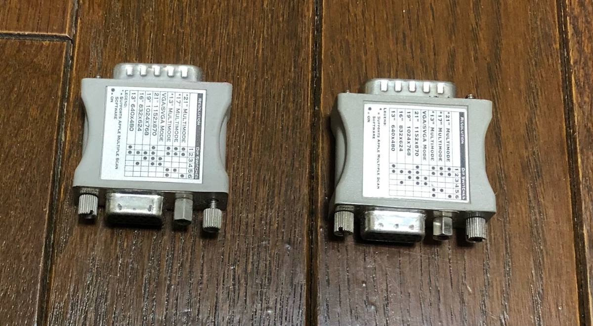 ♪♪ Old-Mac VGA モニターコネクタ変換器（アダプタ）　２個_画像2