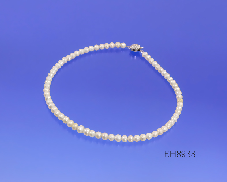 6.0-7.5mm アコヤ真珠ネックレス 美しい『パ-ルホワイト』です。