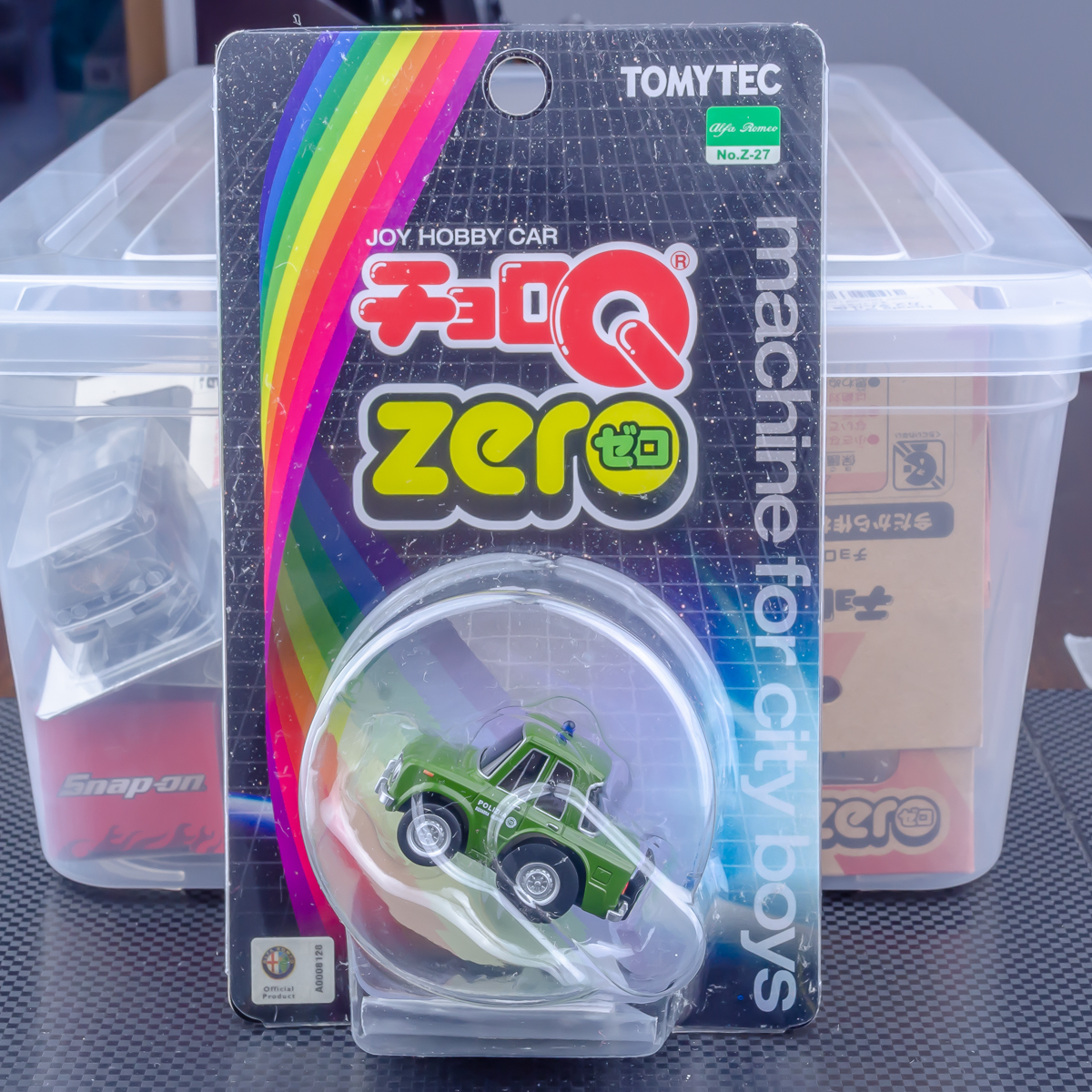 5台～送料無料 箱付 新品 チョロQ ZERO Z-27 アルファロメオ ジュリアスーパー ゼロ ポリスカー ALFA ROMEO チョロQZERO CHORO-Q EMDTの画像1