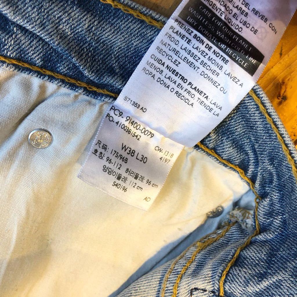 USA古着 パンツ リーバイス Levi ジーンズ デニム メンズ W38L30 アメカジ キャンプ アウトドア ギア ウェアークウェア カジュアル P1171_画像5