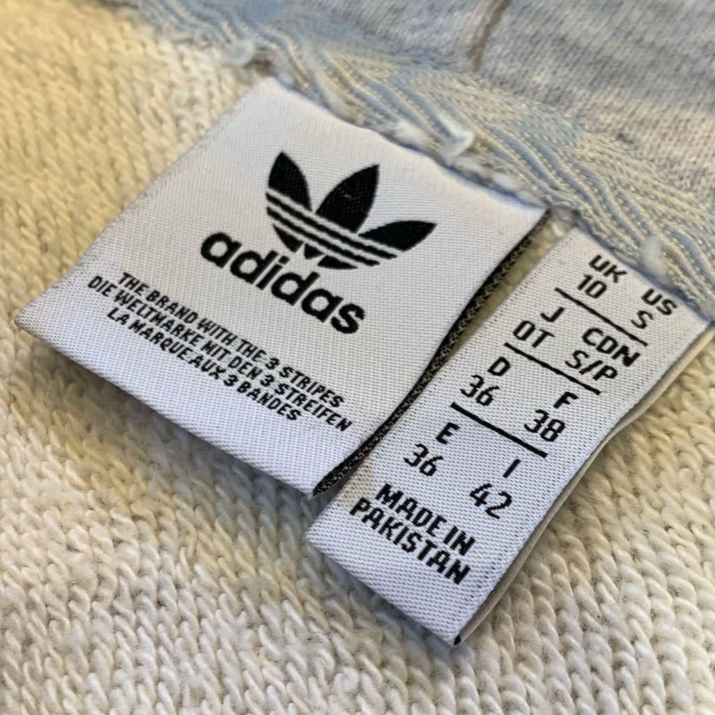 USA古着 adidas アディダス パーカー レディース Sサイズ アメカジ スウェット プルオーバー スポーツウェア アメリカ仕入 3本ライン S0777_画像4