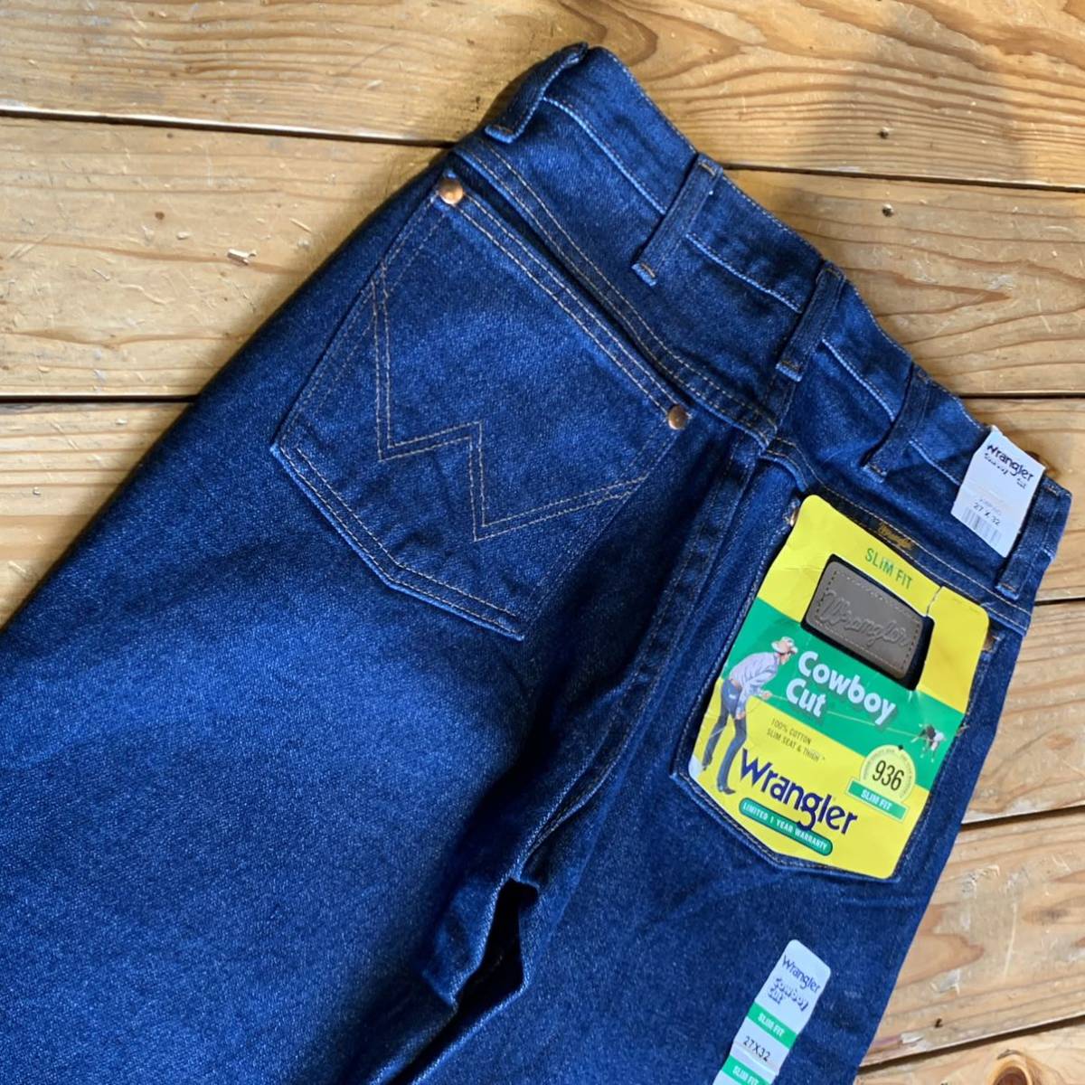  new goods Wrangler Wrangler Denim jeans men's W27L32 indigo American Casual outdoor old clothes America buying up tag attaching unused goods P1178