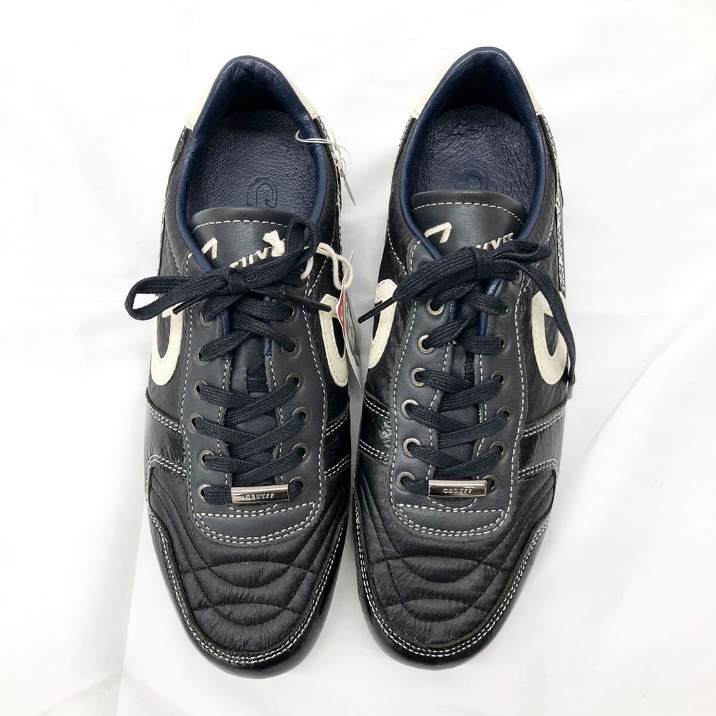 CRUYFF クライフ オランダサッカーシューズメーカー レザー スニーカー シューズ 靴 ブラック 黒 サイズ41 26.0cm _画像2