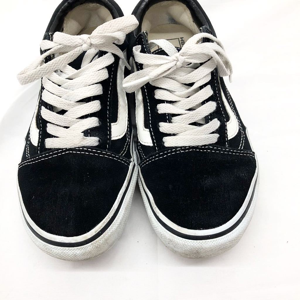 VANS バンズ スニーカー 靴 V36CL 84501 定価¥7,150 OLD SKOOL オールドスクール スウェード キャンパス ブラックホワイト 23.5_画像4