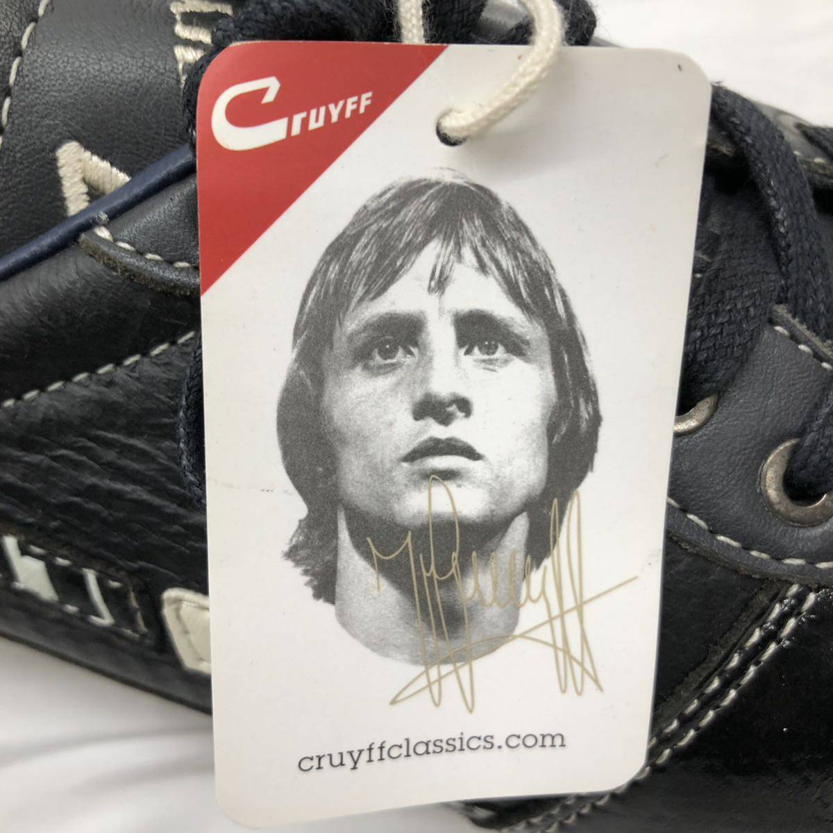 CRUYFF クライフ オランダサッカーシューズメーカー レザー スニーカー シューズ 靴 ブラック 黒 サイズ41 26.0cm _画像9