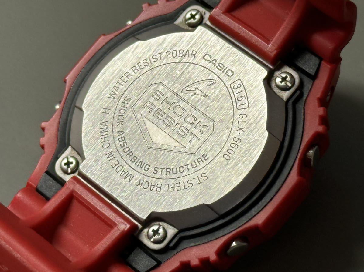 1円〜◇CASIO カシオ G-SHOCK Gショック G-LIDE アラームクロノ GLX-5600 クォーツ デジタル メンズ腕時計 稼働品_画像9