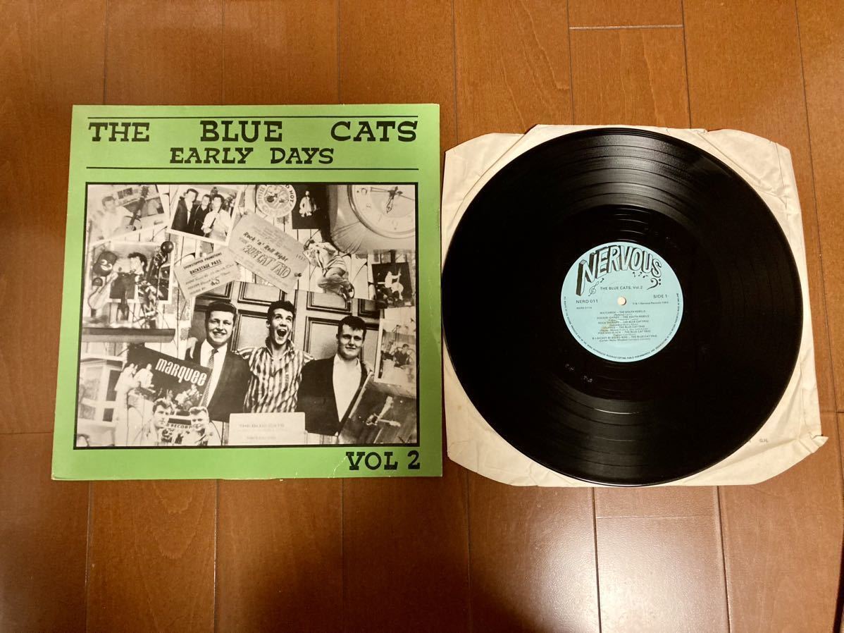【THE BLUE CATS-EARLY DAYS vol.2】LP-80’s ネオロカビリー R&R JIVE●クラブヒット B-I-BICKEY-BI●DAVE PHILLIPS在籍●50’sカバー_画像6