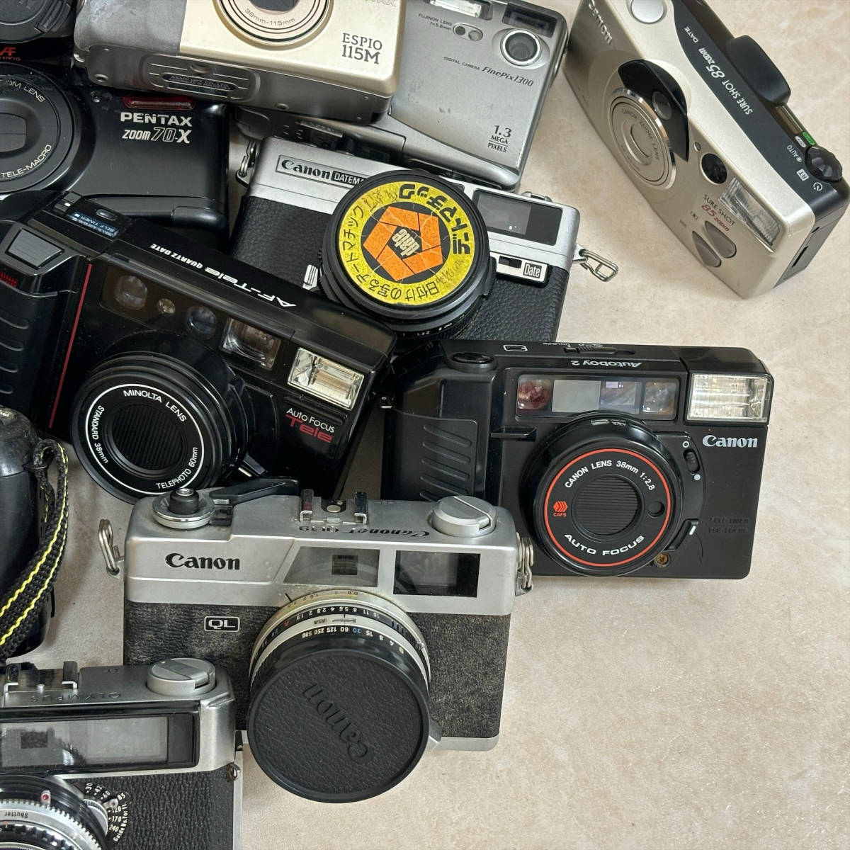 #6861~ カメラ おまとめ フィルムカメラ デジタルカメラ ポラロイドカメラ フラッシュ 三脚 Nikon ニコン F-601 Canon キャノン PENTAX 等_画像6