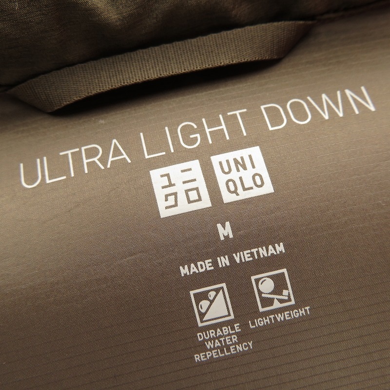 UNIQLO ユニクロ◆メンズ size M◆ULTRA LIGHT DOWN ウルトラライトダウンジャケット ブルゾン★57 OLIVE_画像5