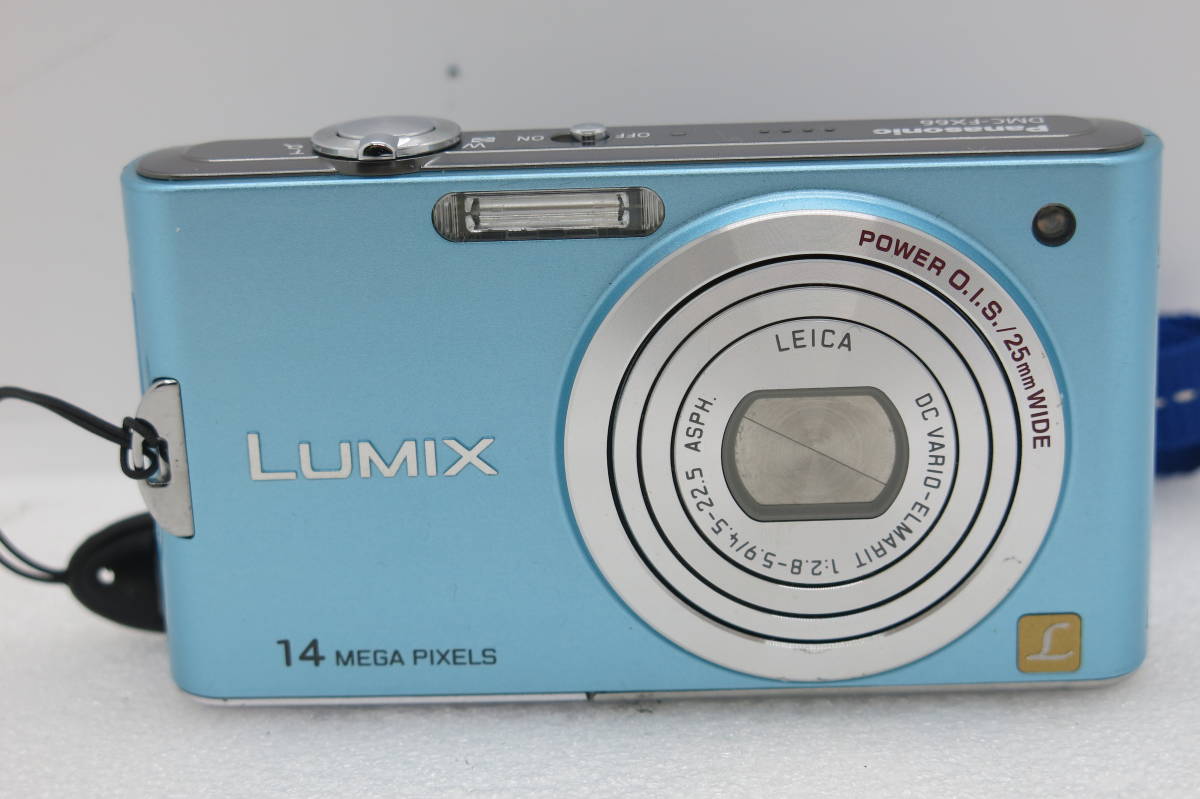 Panasonic LUMIX DMC-FX66 デジタルカメラ 14MEGA PIXELS POWER 0.1s/25mm WTDE 【ANK059】_画像1