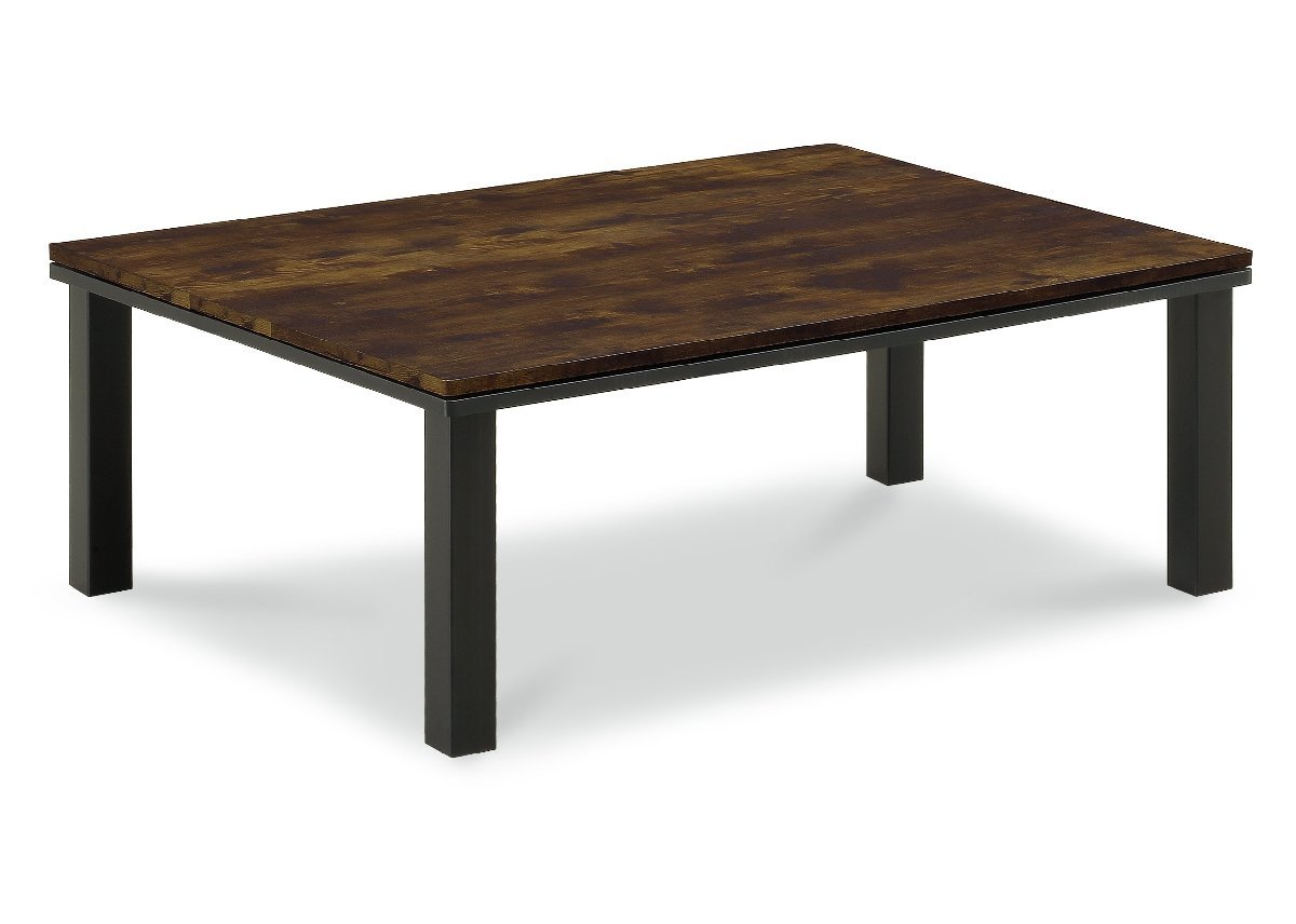 こたつ 長方形105巾 家具調コタツ ワ-ム105×75 オールシーズンコタツ RUSTIC OAK
