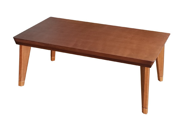 こたつテーブル ローテーブル 105センチ巾 長方形 ブラウン色 継脚式 オールシーズン家具調コタツ 国産品 モダン 暖卓 ROKOKO