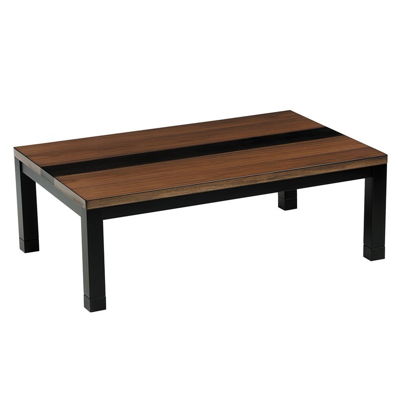 こたつテーブル 150幅長方形 オールシーズンデザインコタツ ローテーブル エーベル 天然杢ウォールナット_画像1