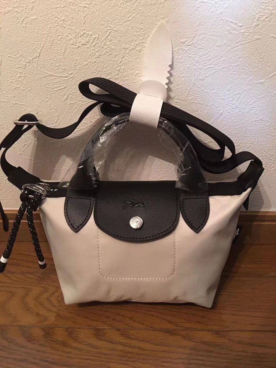 【新品】ロンシャン LONGCHAMP ル プリアージュ エナジートップハンドルバッグ XS アイボリー_画像1