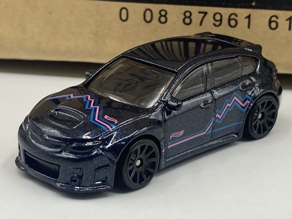 即決有★HW hotwheels ホットウィール スバル SUBARU WRX STI インプレッサ 紺★ミニカー ルース_画像1