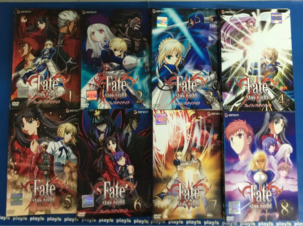Fate stay night フェイト ステイナイト全8巻セット レンタル落ち DVD