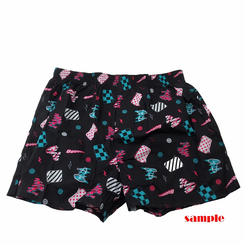 トランクス 3枚セット 柄プリント sunny market メンズ size L ウエスト84-94cm 綿100%素材_画像2