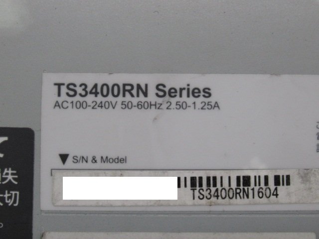 Ω 新DK 0369♪ 保証有 BUFFALO【 TS3400RN1604 】TERASTATION TS3400RNシリーズ HDD無 通電確認済み_画像9