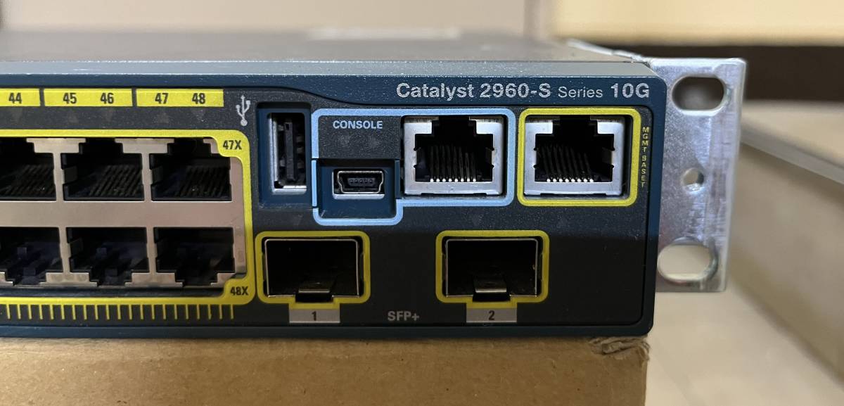 Cisco Catalyst2960-S Series10G / WS-C2960S-48TD-L V04 / 12.2(55)SE3 初期化 _画像2