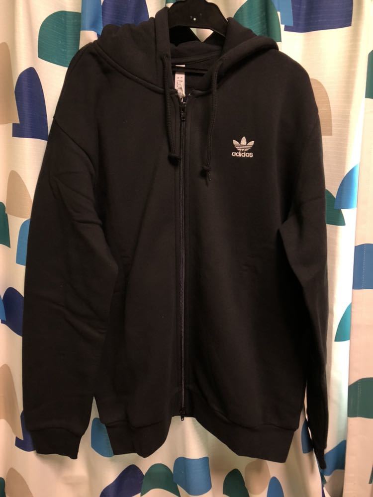 ラスト1点! 定価以下! XL 新品 アディダス 上下 スウェット セットアップ ジャージ パーカー adidas ブラック_画像4