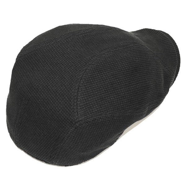 【大きいサイズ】 帽子 メンズ 送料無料 ゴルフ帽子 ビッグサイズ ハンチング ビッグワッフルつばロング ブラック_画像3