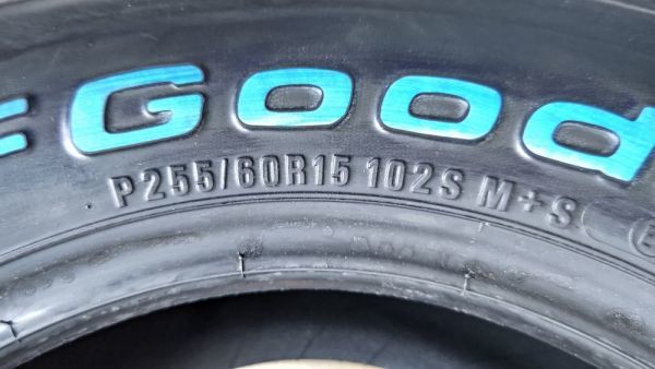 少量入荷　在庫分のみ BFグッドリッチ ラジアル T/A P 255/60R15 95S 2本 2023年製 新品 正規品 255/60-15 アメ車 御用達 個人宅可_画像4