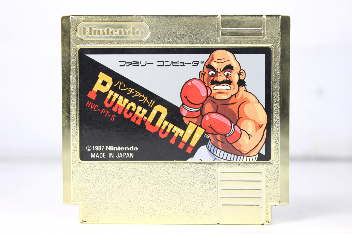 【ト福】任天堂 FC パンチアウト!! PUNCH-OUT!! ゴールド 非売品 賞品 ファミリーコンピュータ ファミコン ゲームソフト LBZ01LLL28_画像1