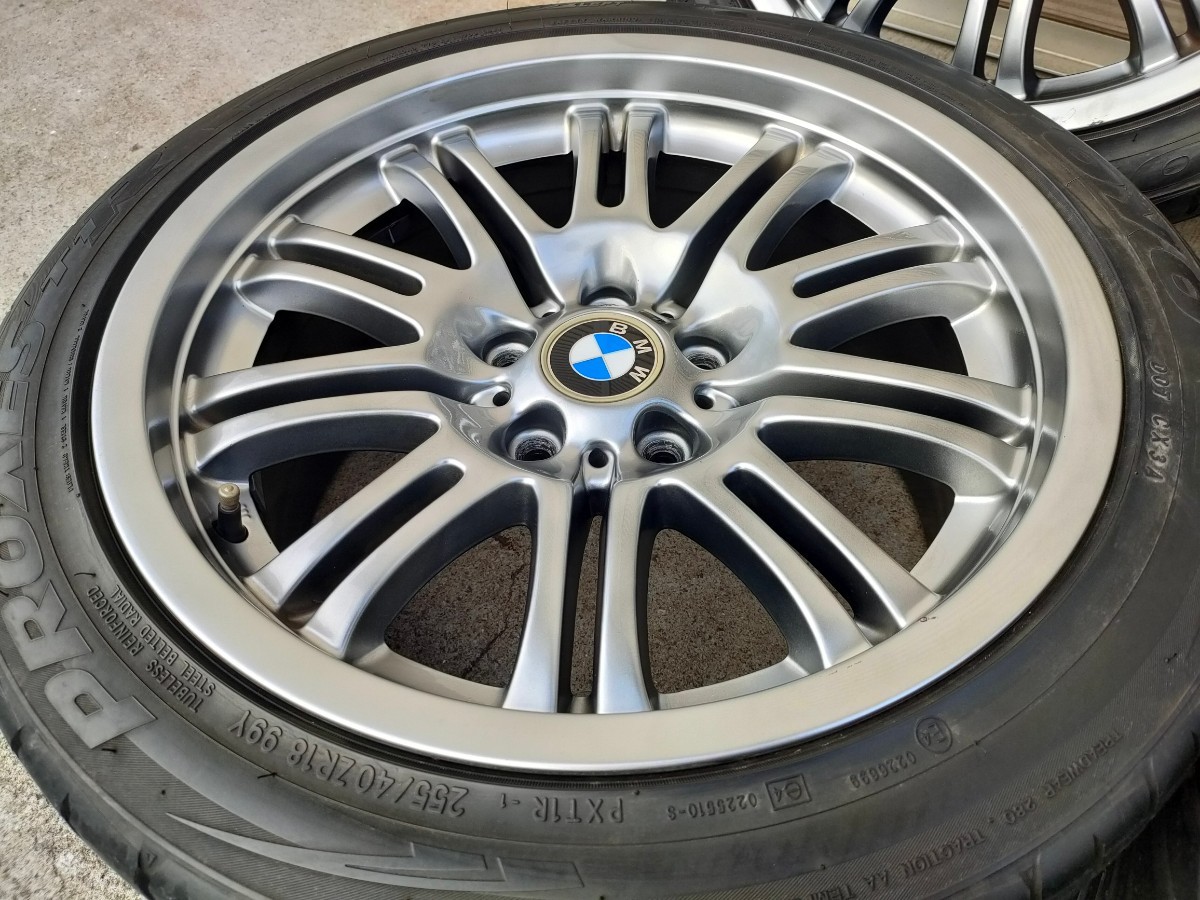 BMW 18インチホイール タイヤセット ガンメタ 225/45R18、255/40R18 _画像5