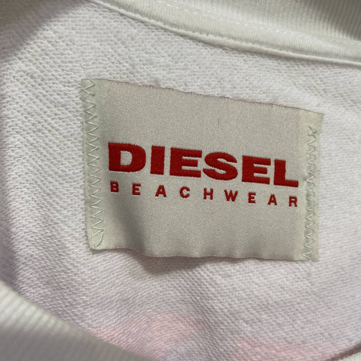 送料無料☆DIESEL BEACHWEAR☆ディーゼル☆ロゴスウェット☆バックプリント☆ホワイト☆L☆A2４M_画像5