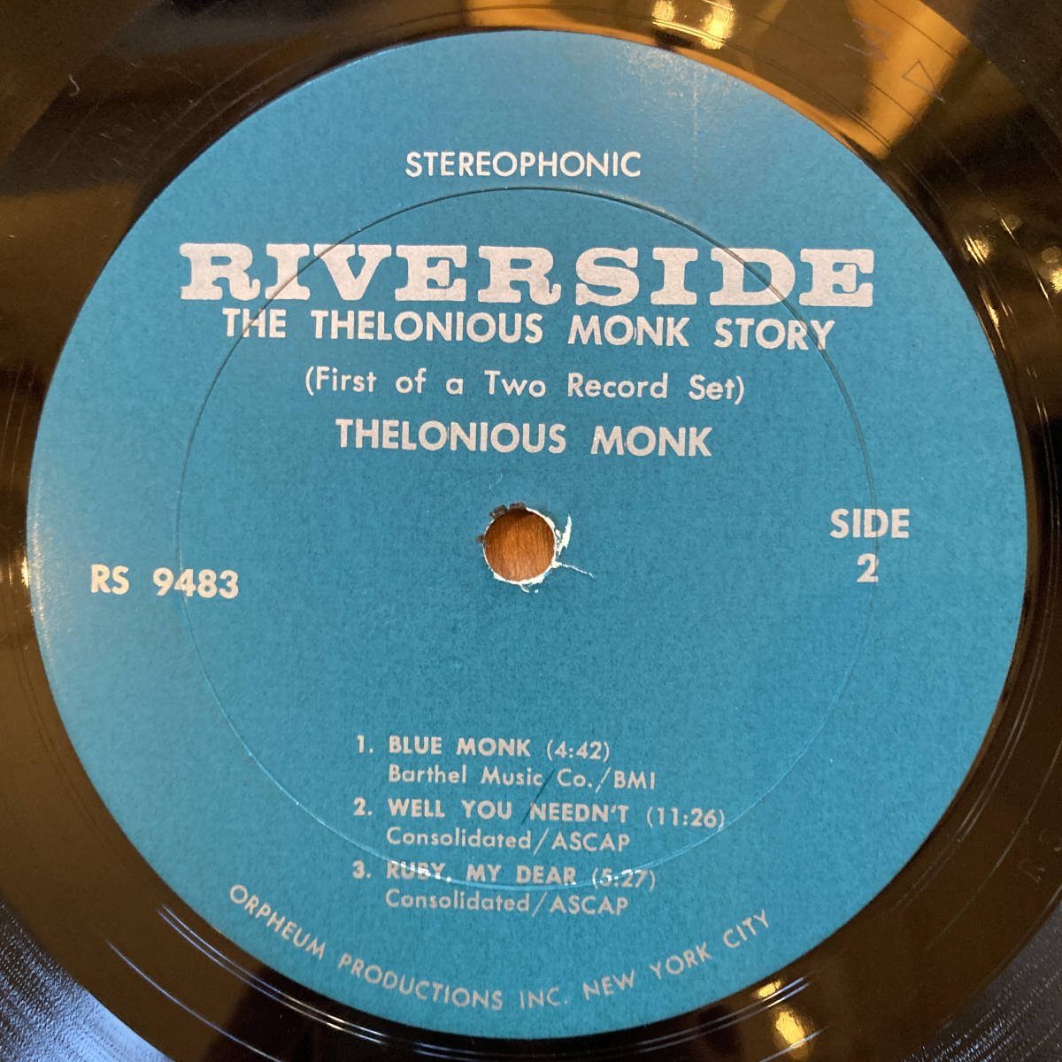 ■見開きジャケ・ジャズLP■ セロニアス・モンク Thelonious Monk / The Thelonious Monk Story Riverside Records RS 9483の画像8