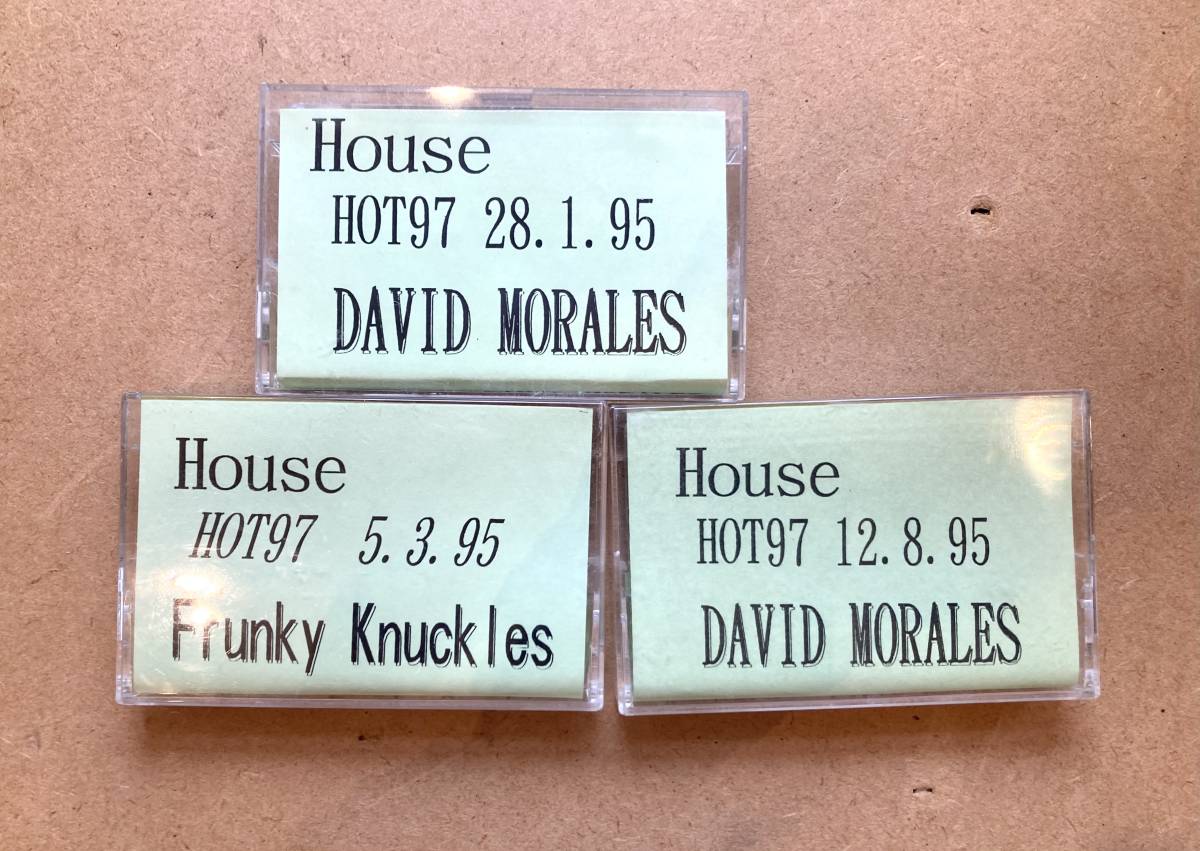 ■Houseファン必見!■David Morales~Frunky Knuckles Mix Tape 合計3本セット! '95放送 HOT97 Live Mix Show!! Manhattan Records_画像1