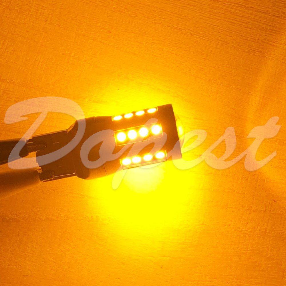 Dopest LED ウインカー T20 エクストレイル T31系 H19.8～H22.6 フロント ハザード ランプ 方向 指示器 LIGHT ライト_画像5