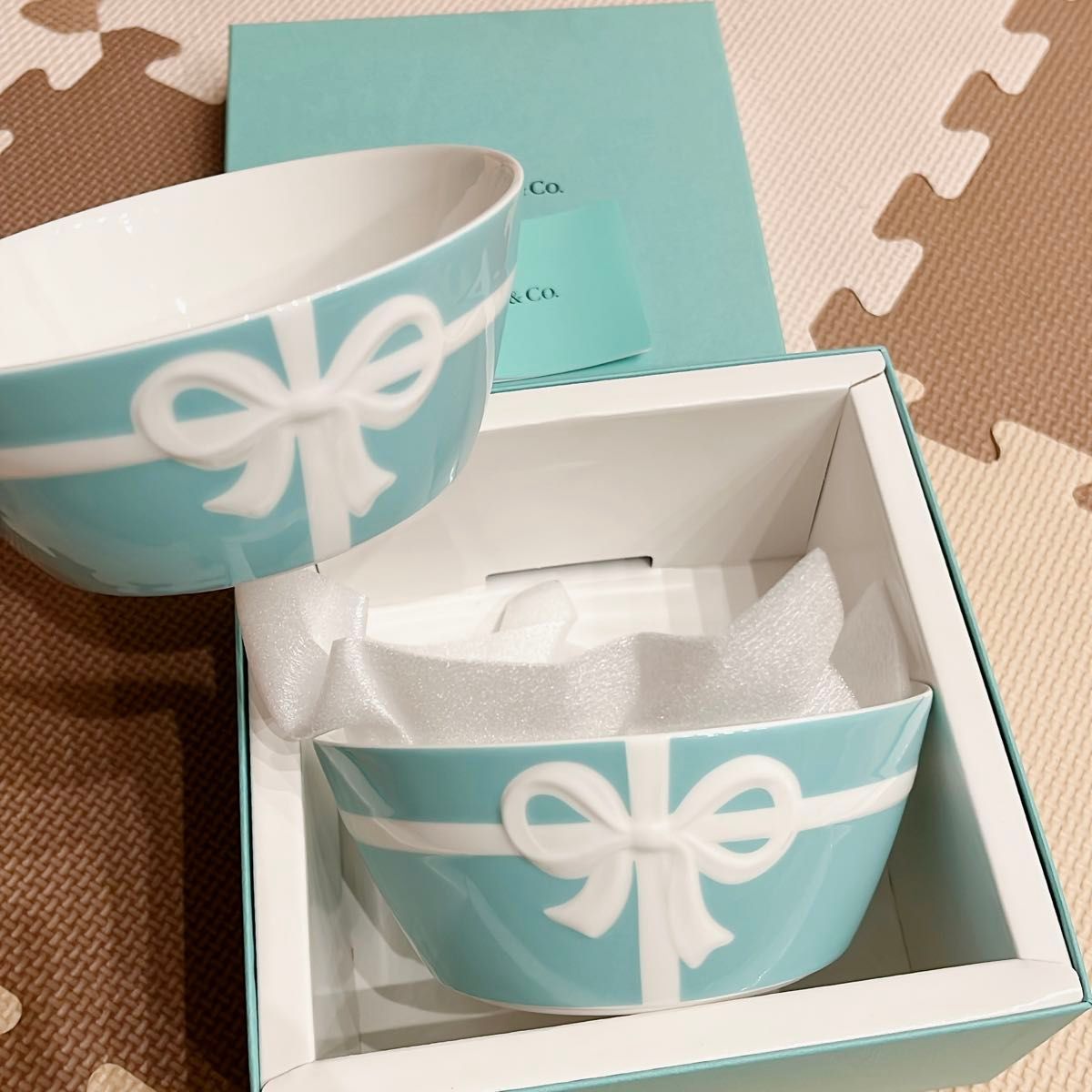 新品未使用　ティファニー　ボウルセット　箱付き　可愛い　プレゼント　Tiffany&Co