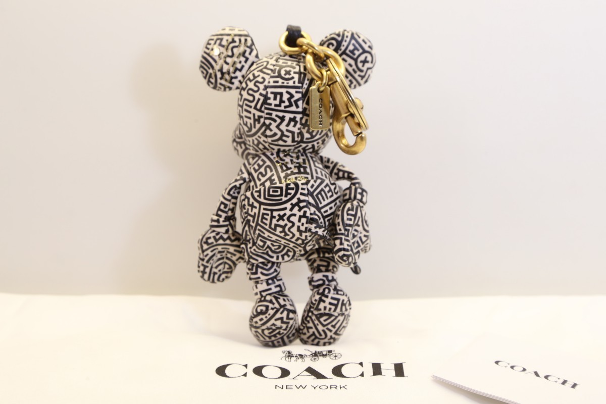 COACH ディズニー ミッキー コーチ キーチェーン バッグチャーム レザー フィギュア_画像3