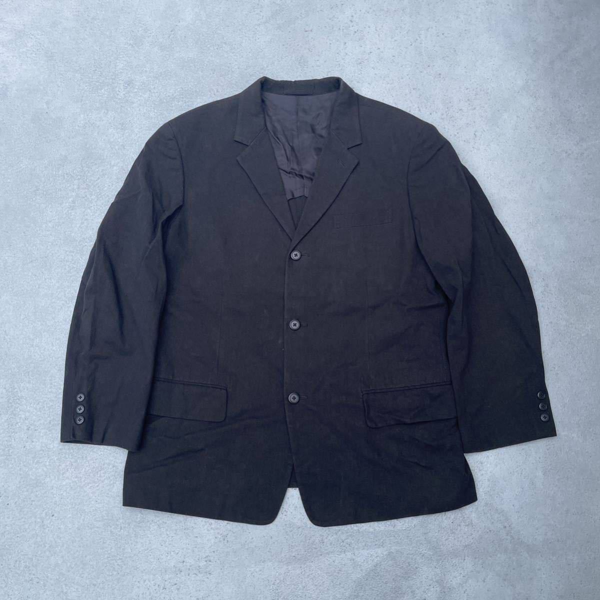 90s Y's for menテーラードジャケット 3B ジャケット ブラック 黒 ヨウジヤマモトブレザー ワイズ Yohji Yamamoto_画像1