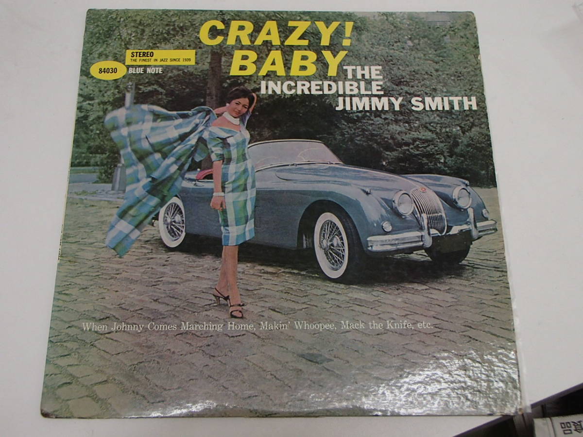 ■NEW YORKラベル　BST 84030　CRAZY BABY！ / JIMMY SMITH 黄文字 RVG STEREO刻印　DG　耳有 傷多　中古_画像1