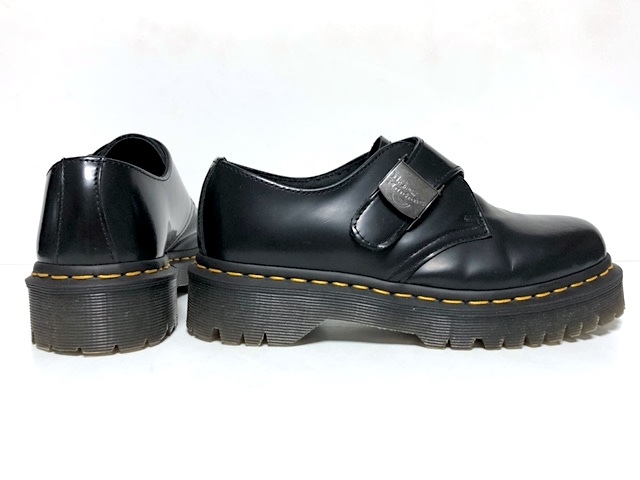 二点以上で送料無料！ D005 希少！【美品】 Dr.MARTENS ドクターマーチン フェニモアロー バックルシューズ UK4 23cm FENIMORE LOW 厚底_画像3