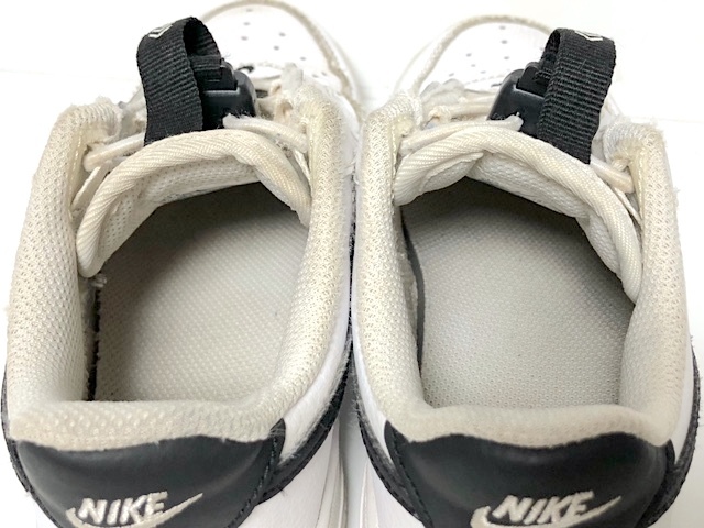 二点落札で送料無料！ 2A48 2022SS NIKE ナイキ KIDS FORCE 1 TOGGLE キッズ スニーカー ローカット シューズ 19.5cm 子供靴 白黒_画像7