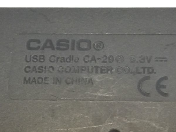 カシオ デジタルカメラ EX-Z600用 クレードル  CA-29   2FY1-2 9901の画像6