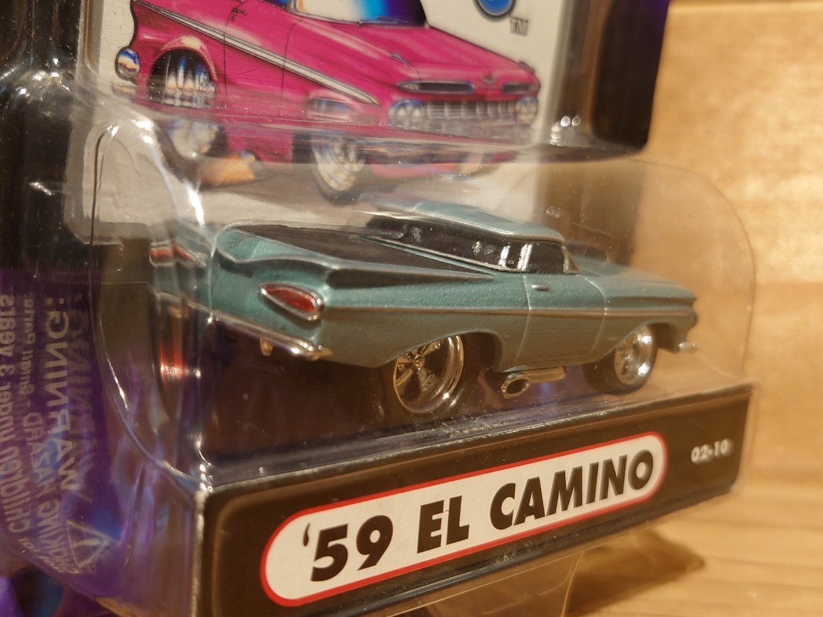 '59 CHEVY EL CAMINO MUSCLE MACHINES PICKUP TRUCK IMPALA HOT ROD CUSTOM MOONEYES LOWRIDER エルカミーノ インパラ ローライダー 1/64_画像3