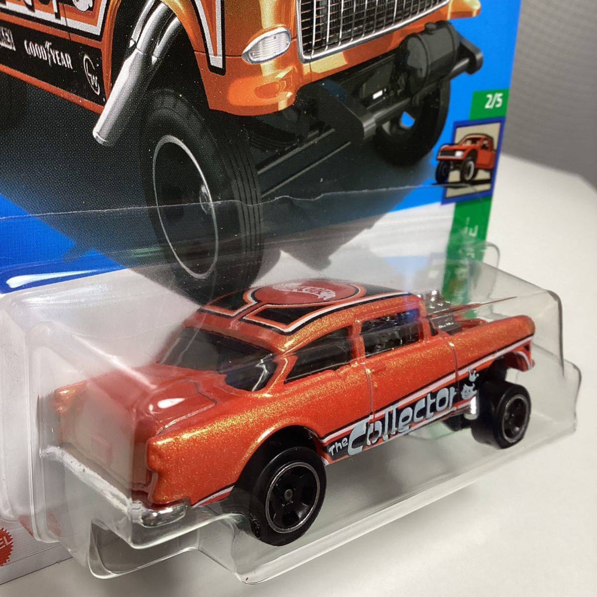 エラー品　☆ホットウィール☆ '55 シェビー ベルエア ギャッサー タンポズレ大　Hot Wheels _画像4