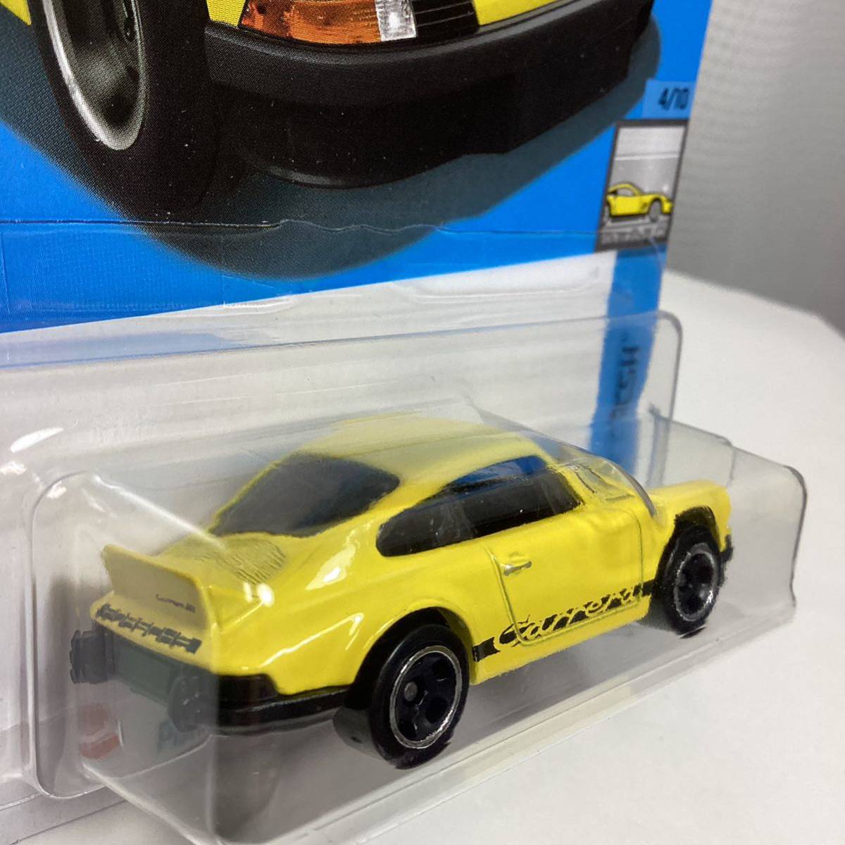 Bアソート ☆ホットウィール☆ ポルシェ 911 カレラ RS 2.7 黄色　Hot Wheels_画像4