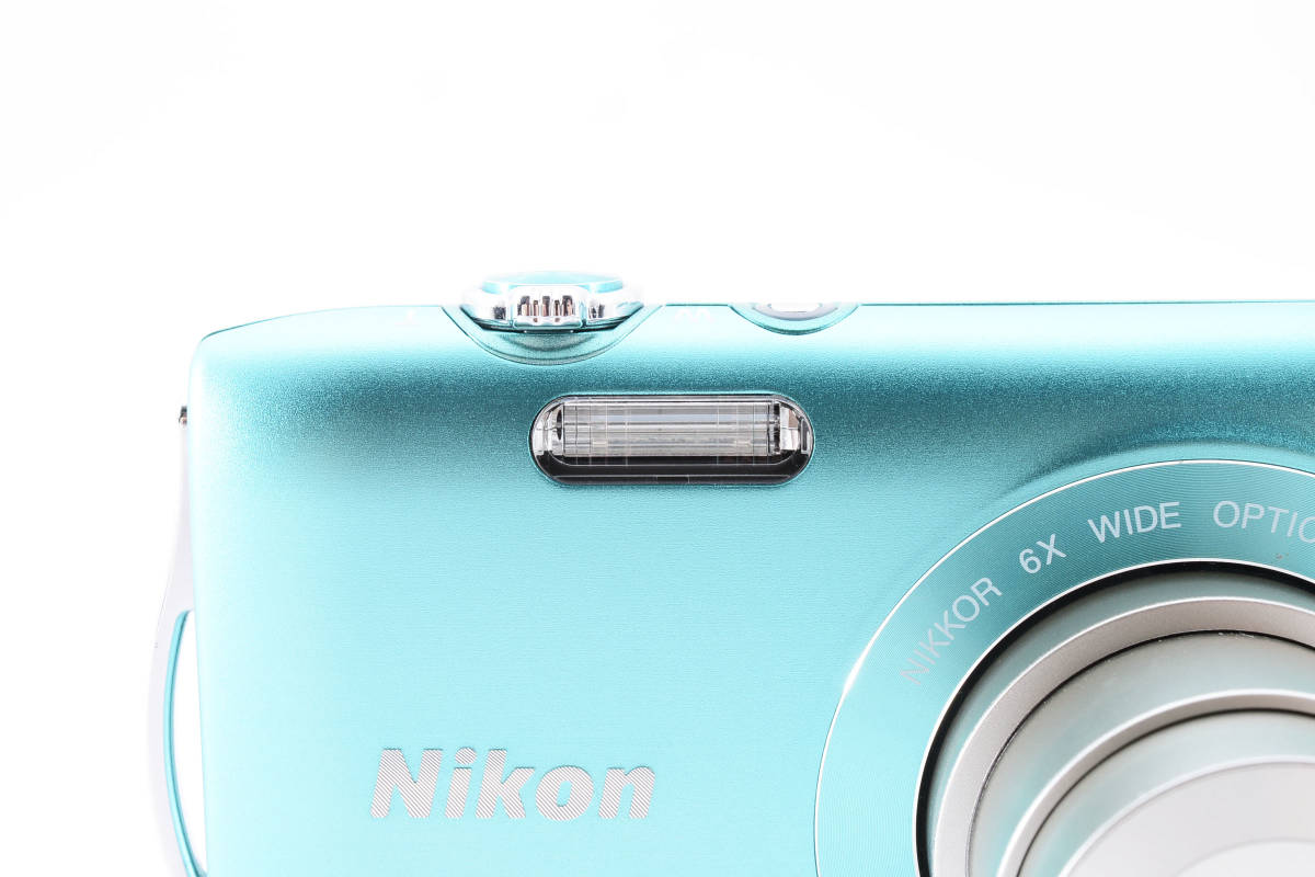 ★極上品★ニコン Nikon COOLPIX S3300 ミントグリーン ★元箱・付属品多数★ LL980#959の画像9
