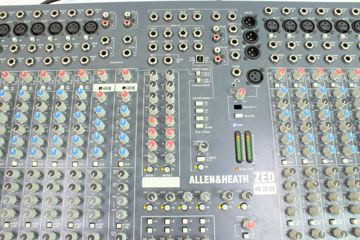 KORG/コルグ ＊ ALLEN&HEATH/アレンアンドヒース ZED-436 ディスコ／クラブ DJ用ミキサー ＊ #5198_画像3