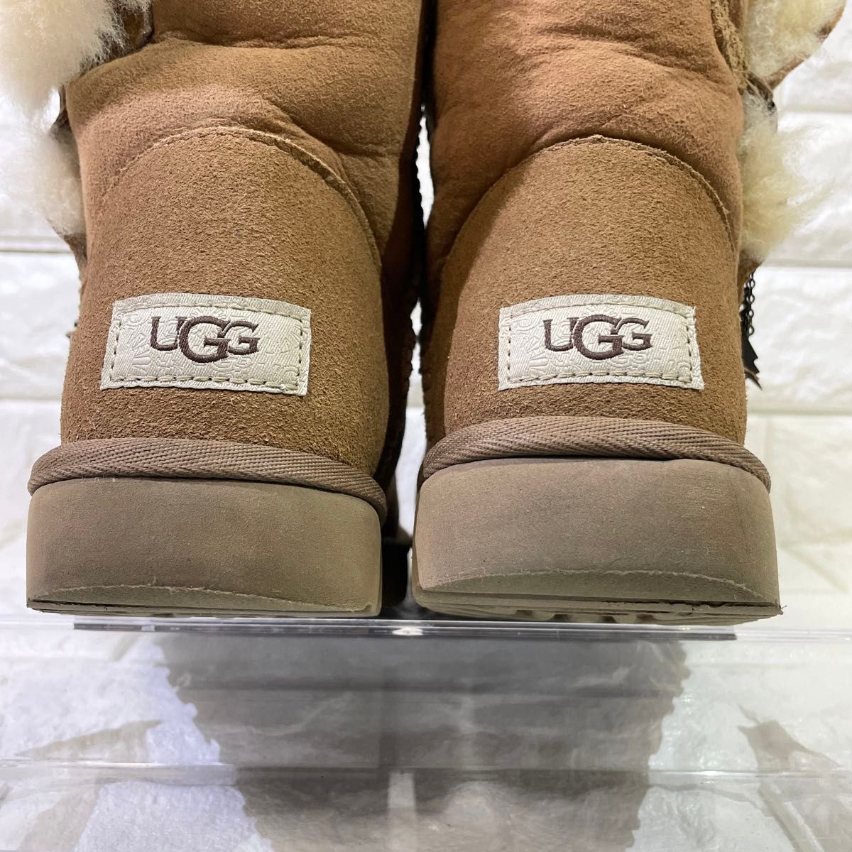 UGG アグ ムートンブーツ サイドボタン キャメル24.0